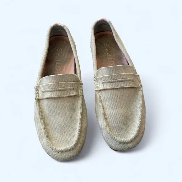 ROTHYS the driver loafer cream washable loafers minimalist neutral flats - Picture 1 of 11